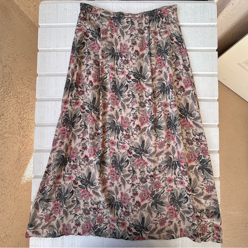 Pendleton Brand Women's A-Line Midi Skirt Floral Size 14